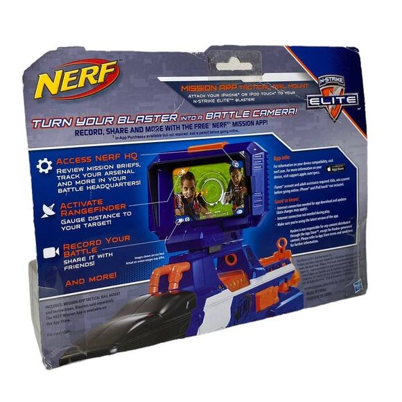 NERF Mission App Tactical Rail Mount N-Strike Elite Series Hasbro New In Box - Picture 2 of 8